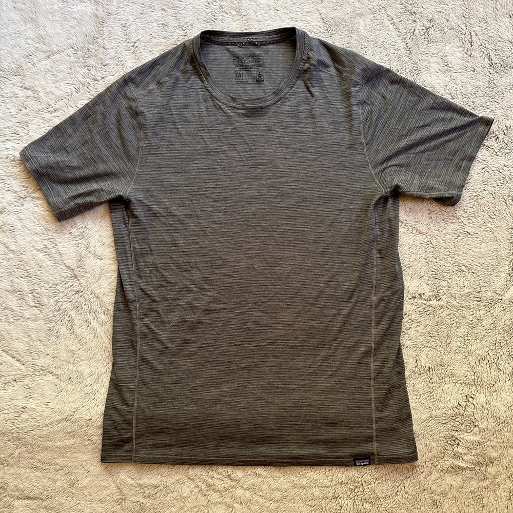 Men's Grey Performance Crewneck Shirt Patagonia